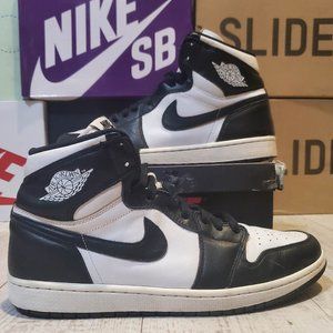 2014 Size 11 Air Jordan 1 Retro High OG 'Black/White' "Panda"